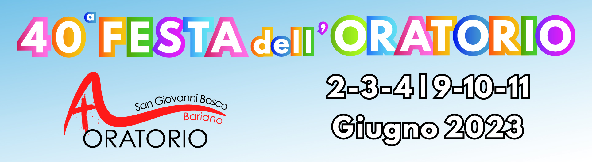 Festa dell’Oratorio 2023 | 40a edizione!